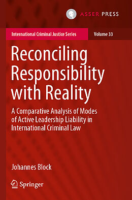 Couverture cartonnée Reconciling Responsibility with Reality de Johannes Block