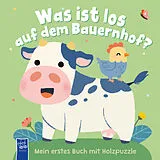Pappband Was ist los auf dem Bauernhof? Mein erstes Buch mit Holzpuzzle von Elsa Martins