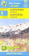 Carte (de géographie) pliée Santorini 26000 de 