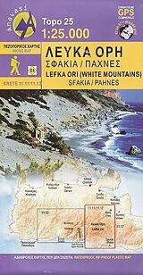 Carte (de géographie) Lefka Ori (White Mountains) de 