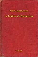 E-Book (epub) Le Maitre de Ballantrae von Robert Louis Stevenson