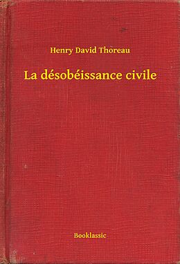 eBook (epub) La desobeissance civile de Henry David Thoreau