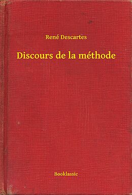 eBook (epub) Discours de la methode de Rene Descartes