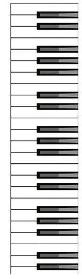 Instrumente+Zubehör Lesezeichen Tastatur magnetisch 10x2,5cm