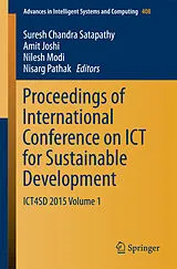 E-Book (pdf) Proceedings of International Conference on ICT for Sustainable Development von 