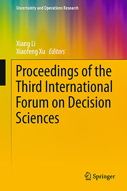 Fester Einband Proceedings of the Third International Forum on Decision Sciences von 