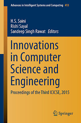 Couverture cartonnée Innovations in Computer Science and Engineering de 