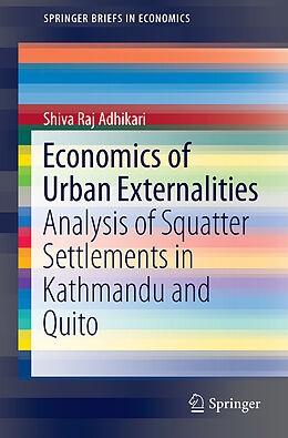 Couverture cartonnée Economics of Urban Externalities de Shiva Raj Adhikari