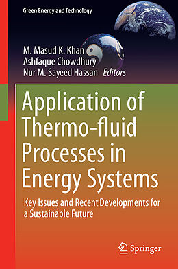 Livre Relié Application of Thermo-fluid Processes in Energy Systems de 