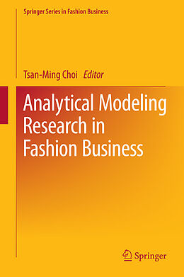 Livre Relié Analytical Modeling Research in Fashion Business de 
