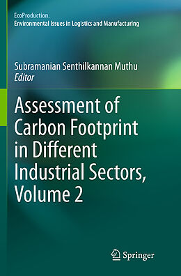 Couverture cartonnée Assessment of Carbon Footprint in Different Industrial Sectors, Volume 2 de 