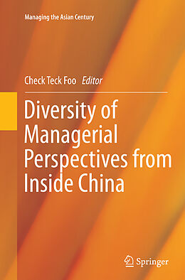 Couverture cartonnée Diversity of Managerial Perspectives from Inside China de 