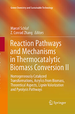 Couverture cartonnée Reaction Pathways and Mechanisms in Thermocatalytic Biomass Conversion II de 