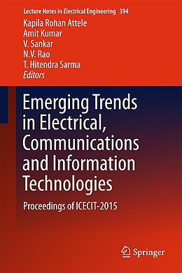 E-Book (pdf) Emerging Trends in Electrical, Communications and Information Technologies von 
