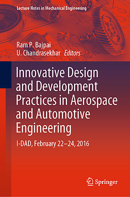 Livre Relié Innovative Design and Development Practices in Aerospace and Automotive Engineering de 