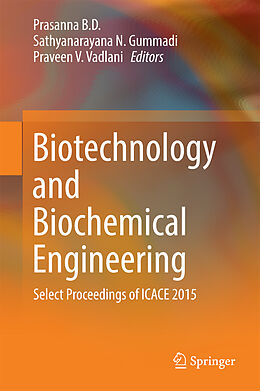 Livre Relié Biotechnology and Biochemical Engineering de 