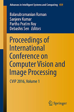 Couverture cartonnée Proceedings of International Conference on Computer Vision and Image Processing de 