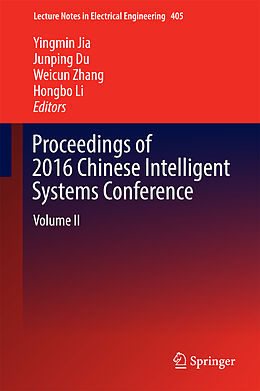 Fester Einband Proceedings of 2016 Chinese Intelligent Systems Conference von 