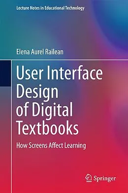 E-Book (pdf) User Interface Design of Digital Textbooks von Elena Aurel Railean