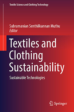 Livre Relié Textiles and Clothing Sustainability de 