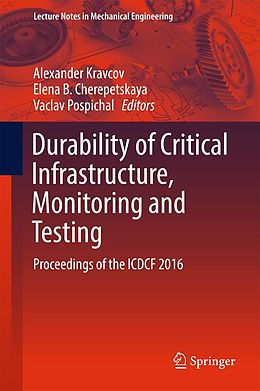 eBook (pdf) Durability of Critical Infrastructure, Monitoring and Testing de 