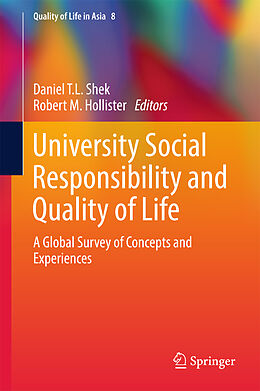 Livre Relié University Social Responsibility and Quality of Life de 