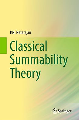 eBook (pdf) Classical Summability Theory de P. N. Natarajan