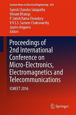 E-Book (pdf) Proceedings of 2nd International Conference on Micro-Electronics, Electromagnetics and Telecommunications von 