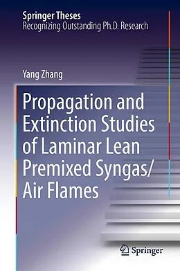 E-Book (pdf) Propagation and Extinction Studies of Laminar Lean Premixed Syngas/Air Flames von Yang Zhang