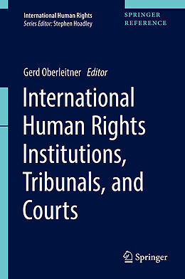 Livre Relié International Human Rights Institutions, Tribunals, and Courts de 