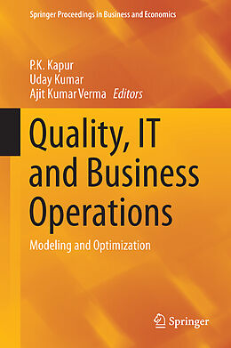 Livre Relié Quality, IT and Business Operations de 