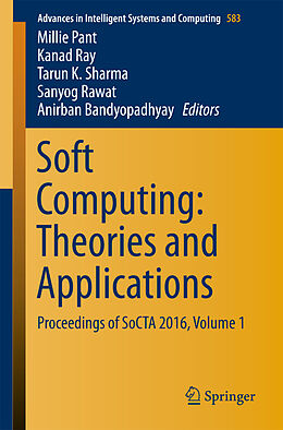 Couverture cartonnée Soft Computing: Theories and Applications de 