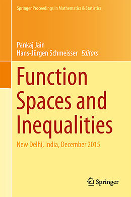 Fester Einband Function Spaces and Inequalities von 
