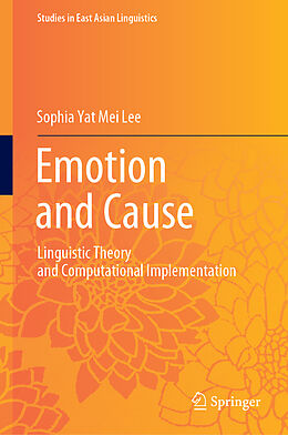 Livre Relié Emotion and Cause de Sophia Yat Mei Lee