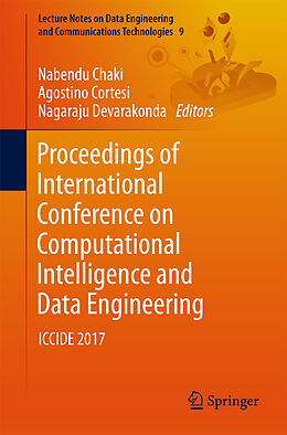 Kartonierter Einband Proceedings of International Conference on Computational Intelligence and Data Engineering von 