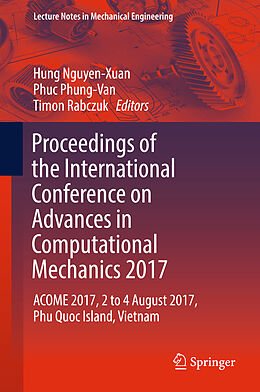 Livre Relié Proceedings of the International Conference on Advances in Computational Mechanics 2017 de 