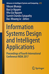 Couverture cartonnée Information Systems Design and Intelligent Applications de 