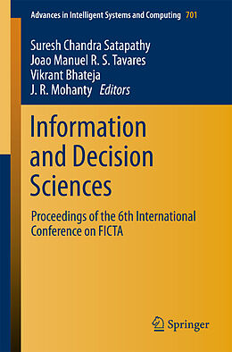 Couverture cartonnée Information and Decision Sciences de 