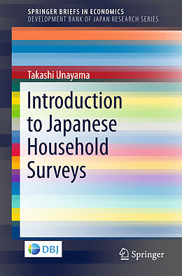 Couverture cartonnée Introduction to Japanese Household Surveys de Takashi Unayama