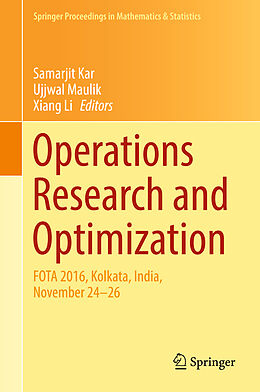 Fester Einband Operations Research and Optimization von 