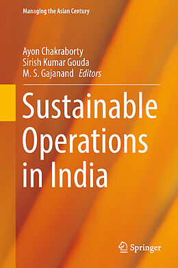 Livre Relié Sustainable Operations in India de 