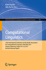 Couverture cartonnée Computational Linguistics de 
