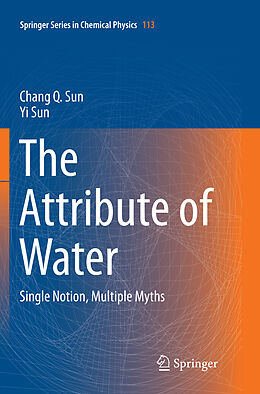 Couverture cartonnée The Attribute of Water de Yi Sun, Chang Q Sun