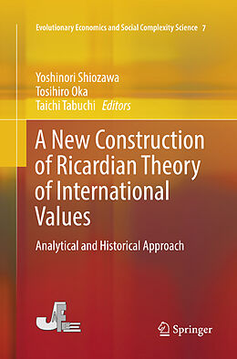 Kartonierter Einband A New Construction of Ricardian Theory of International Values von 