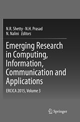 Couverture cartonnée Emerging Research in Computing, Information, Communication and Applications de 