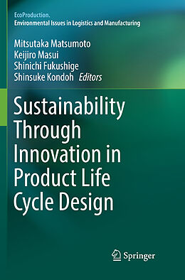 Couverture cartonnée Sustainability Through Innovation in Product Life Cycle Design de 