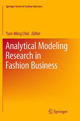 Couverture cartonnée Analytical Modeling Research in Fashion Business de 