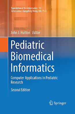 Couverture cartonnée Pediatric Biomedical Informatics de 