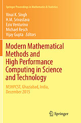 Couverture cartonnée Modern Mathematical Methods and High Performance Computing in Science and Technology de 