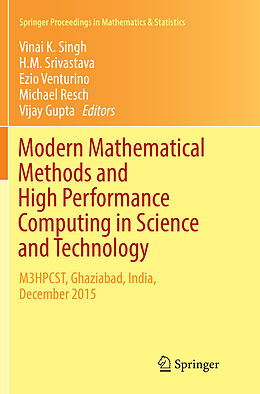 Couverture cartonnée Modern Mathematical Methods and High Performance Computing in Science and Technology de 